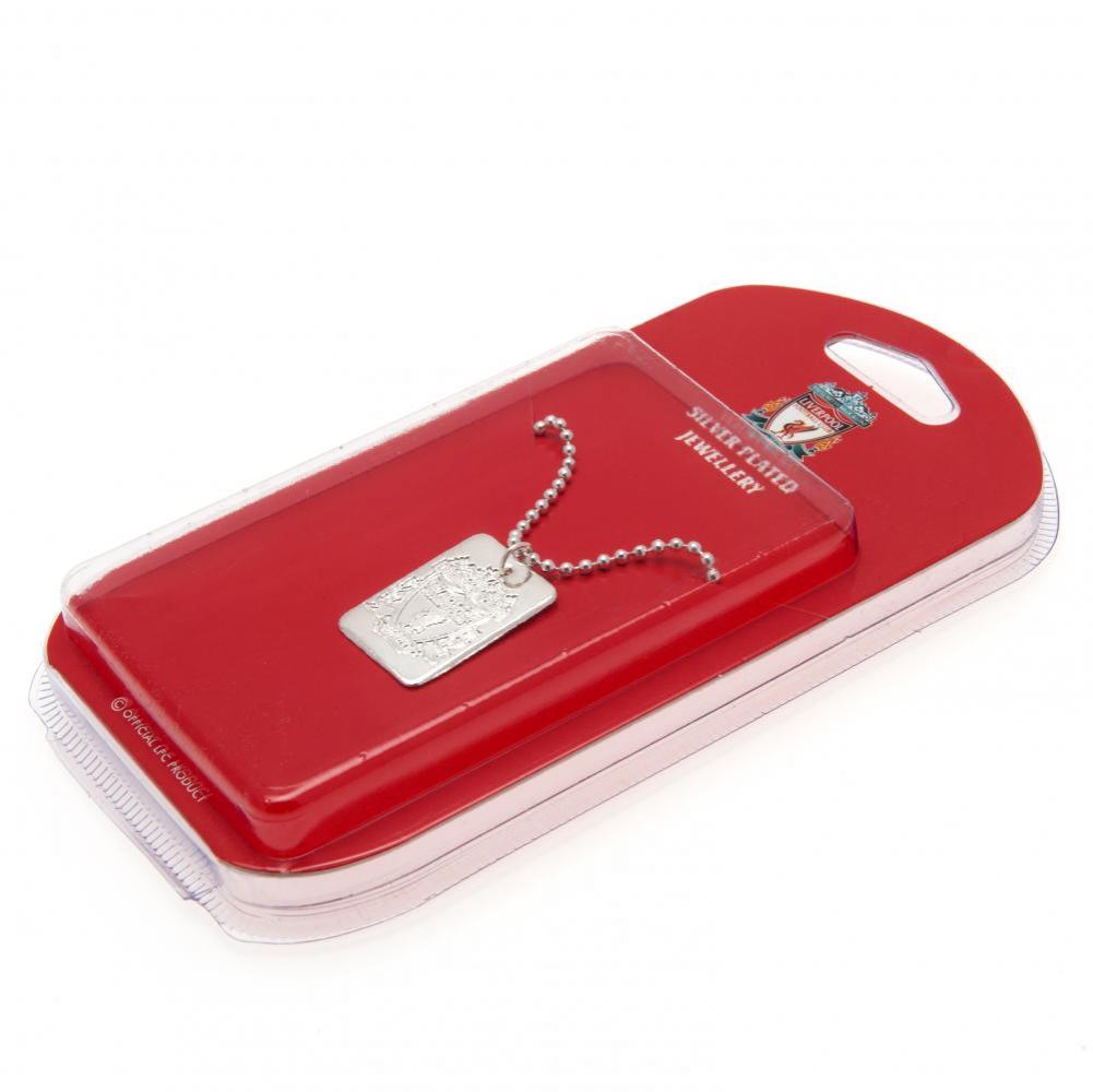 Liverpool FC Silver Plated Dog Tag & Chain
