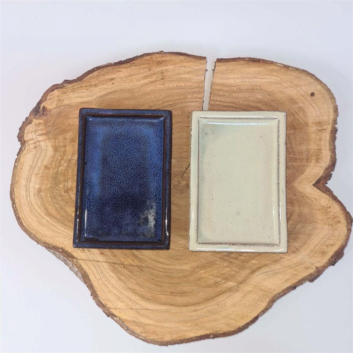 23cm Glazed Bonsai Pot Drip Tray | Rectangle