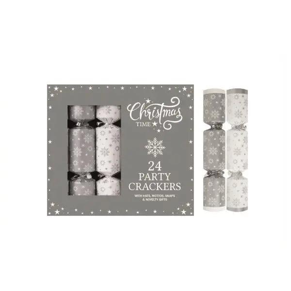 24 x 9" Mini Silver Stars Cracker Party Box