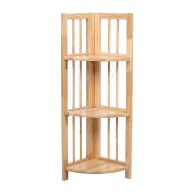 Heva 3 Tier Natural Box Frame Corner Unit