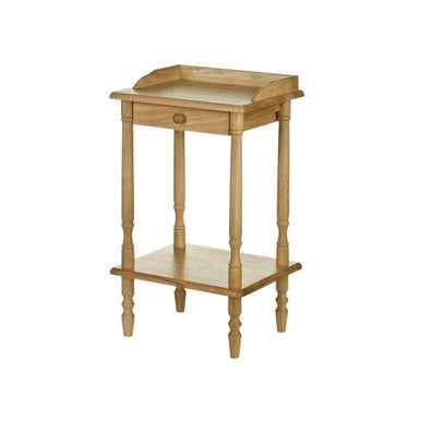 Heva Square Rubberwood Side Table