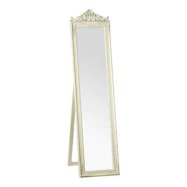 Boudoir Cream And Gold Finish Standing Mirror