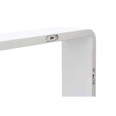 Set Of Three Varied White Wall Cubes