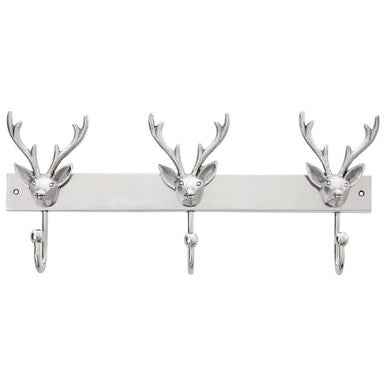 Arris Stag Head 3 Hook Wall Mounted Hanger