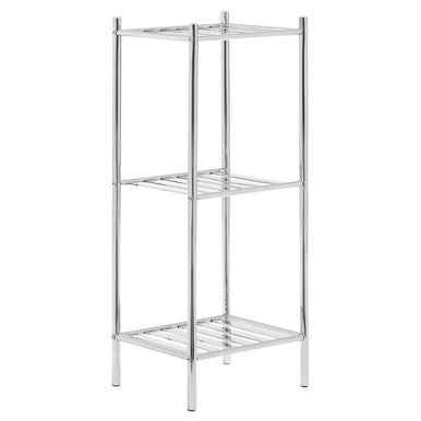 Dara 3 Tier Chrome Metal Shelf Unit