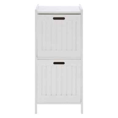 Salon white wood 2 Drawer cabinet