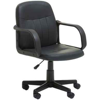 Flint Black Pu Home Office Chair