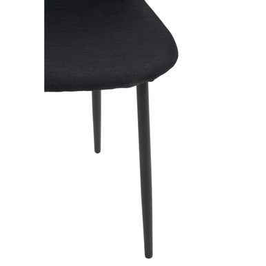 Salford Black Fabric Dining Chair