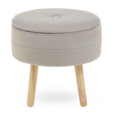 Ivy Mink Velvet Stool