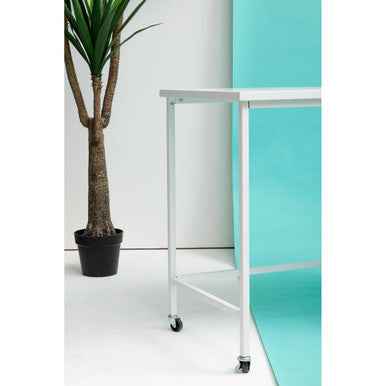 Academy Three Drawer White Desk