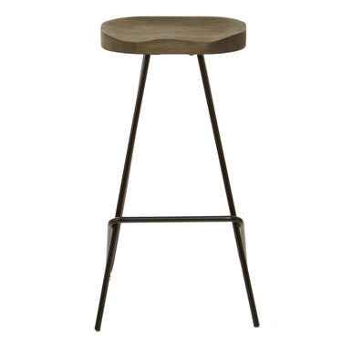 District Elm Wood Bar Stool