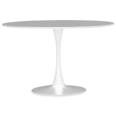 Laila Large White Round Dining Table