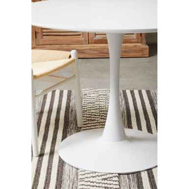 Laila Large White Round Dining Table