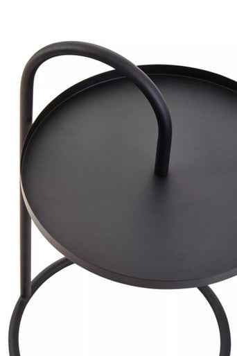 Trosa Black Hanging Top Side Table