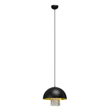 Allaura Black Metal with Crystals Pendant Light
