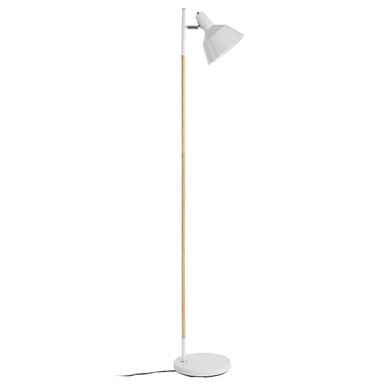 Bryant White Wood And Metal Floor Lamp