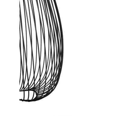 Lavis Teardrop Black Finish Pendant Light