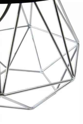 Wyra Black And Chrome Finish Table Lamp