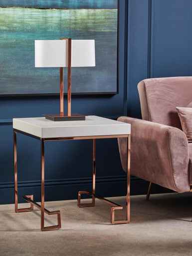 Lilian Copper Finish Table Lamp