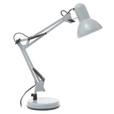 Payton Matte Grey Metal Studio Lamp