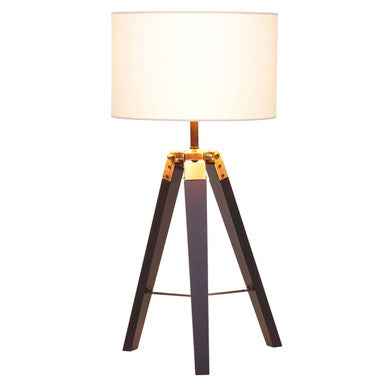Malvern Tripod Table Lamp With Black Base