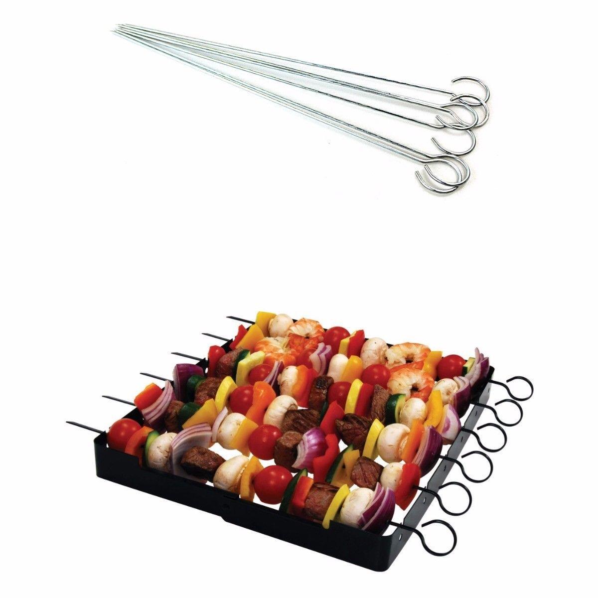 HighQuality Stainless Steel BBQ Skewers Set of 6