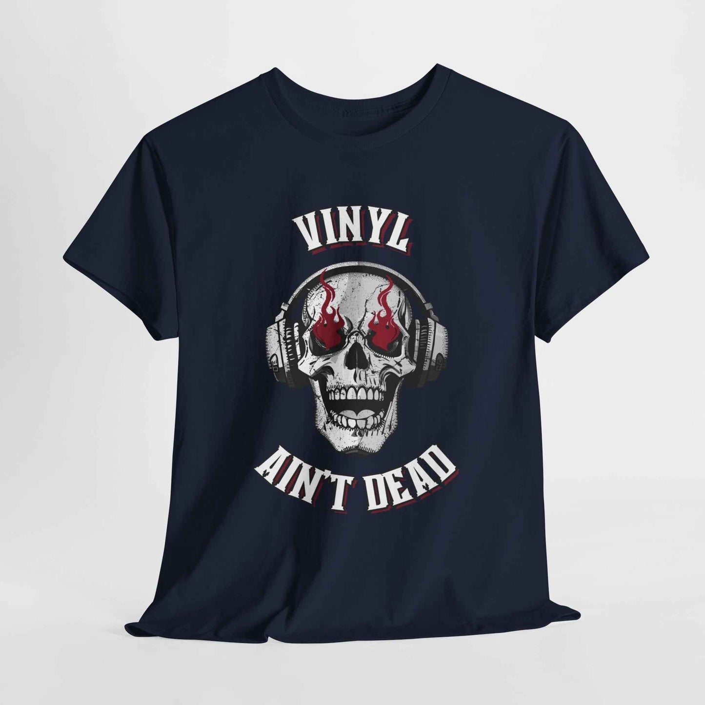 'Vinyl Ain't Dead' Skull Men's T-Shirt