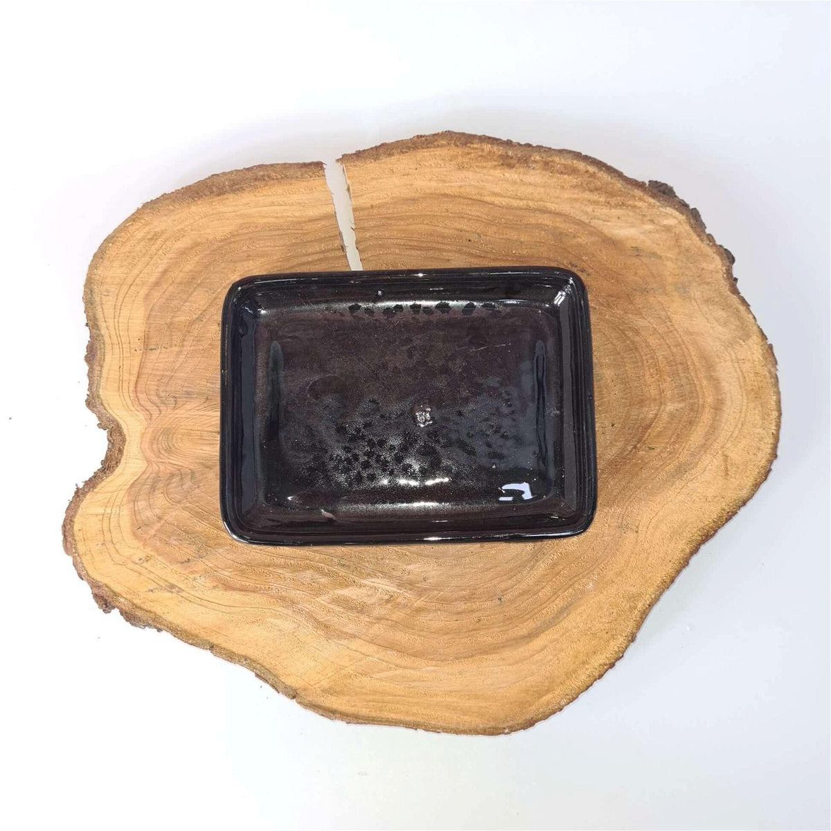 26cm Glazed Drip Tray | Rectangle | Black
