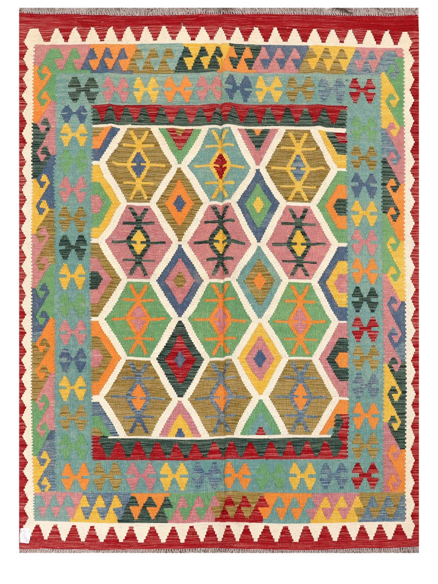 Maimana Afghanistan Kilim Rug - 240 x176 cm