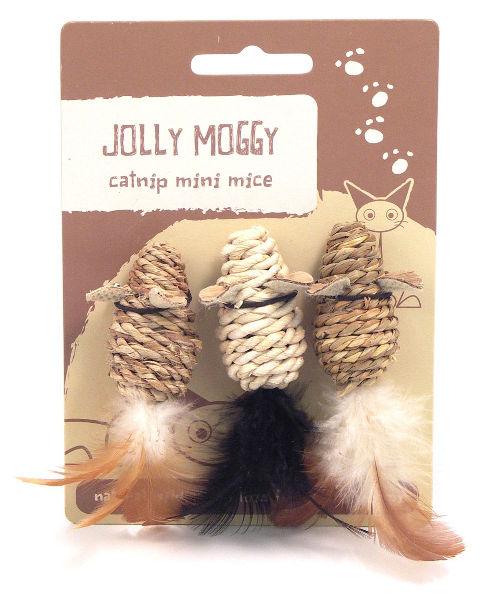 Jolly Moggy Catnip Mini Mice - Case of 3