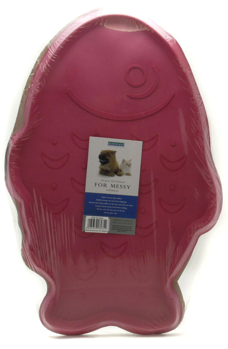 Rubber Feeding Mat Cat Design