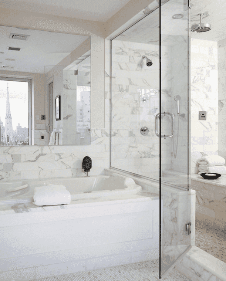 Calacatta Polished Italian Marble Tiles 150x305x10mm