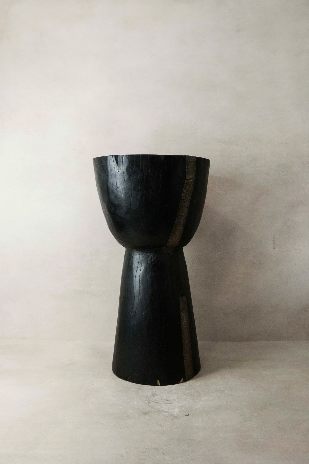 Hand Carved Side Table\Stool, Cameroon - 9.3