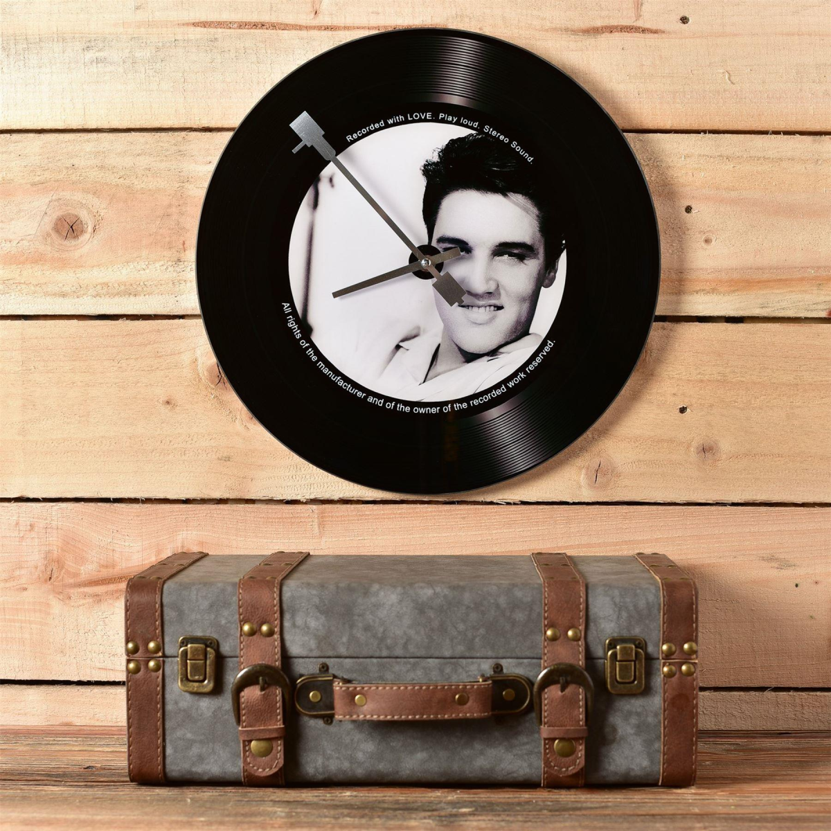 Hometime Elvis Iconic Collection 38 cm Glass Wall Clock