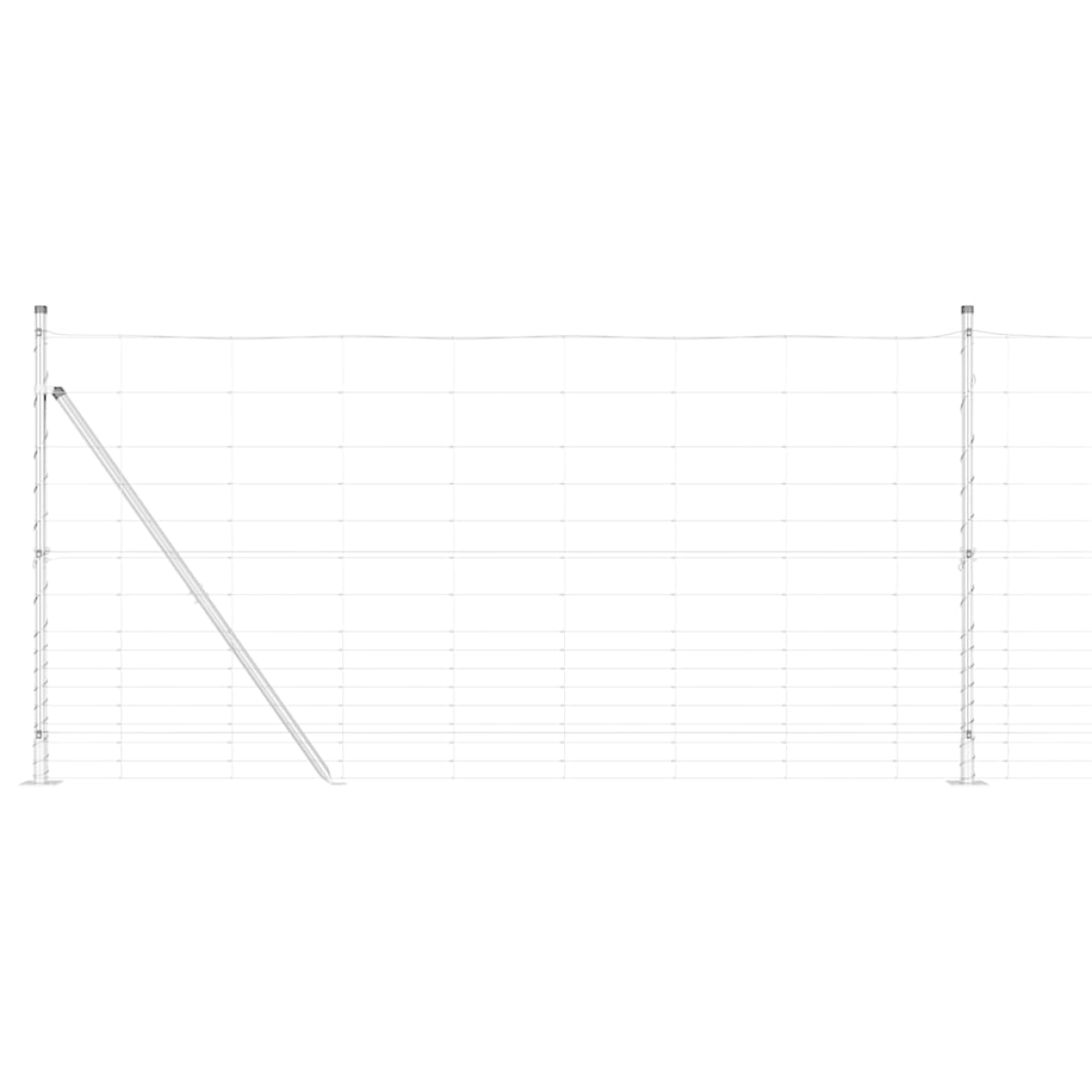 vidaXL Field Fence 1.2x50 m Galvanised Steel