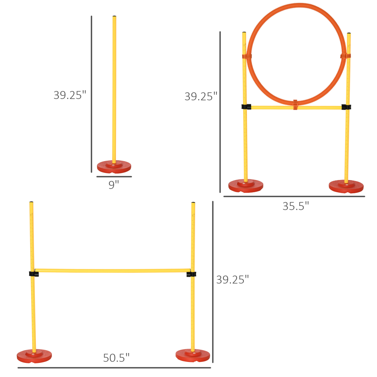 Dog agility training equipment