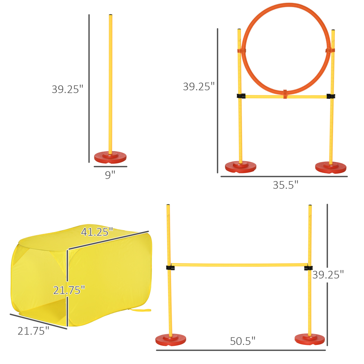 Dog agility training equipment