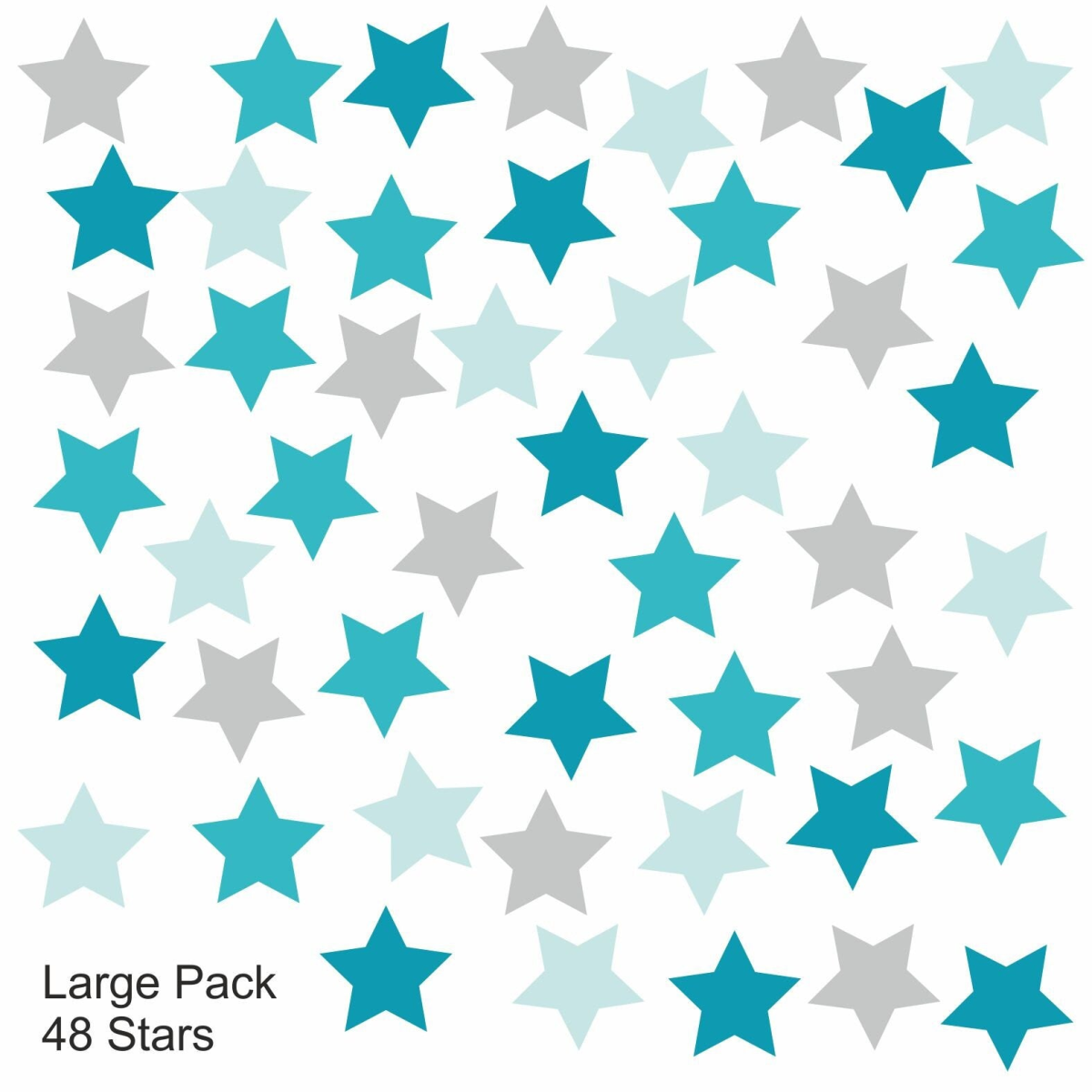 *ON SALE* Star wall paper effect fabric wall stickers - reusable