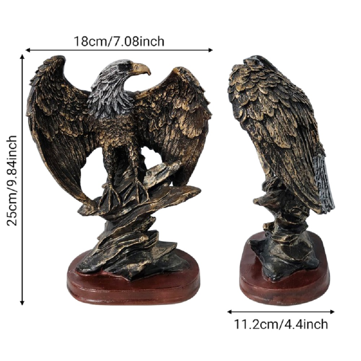 Eagle Statue Eagle Figurine Family Statue for Home Desk Bookshelf Art Ornament