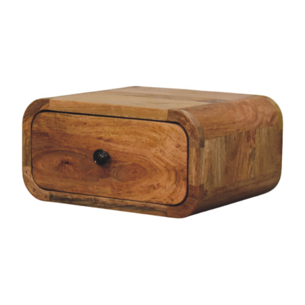 Artisan Furniture Solid Wood Avora Mini Wall-Mounted Oak-ish 1 Drawer Nightstand
