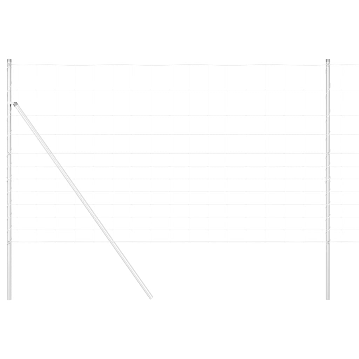 vidaXL Field Fence 1.4x25 m Galvanised Steel