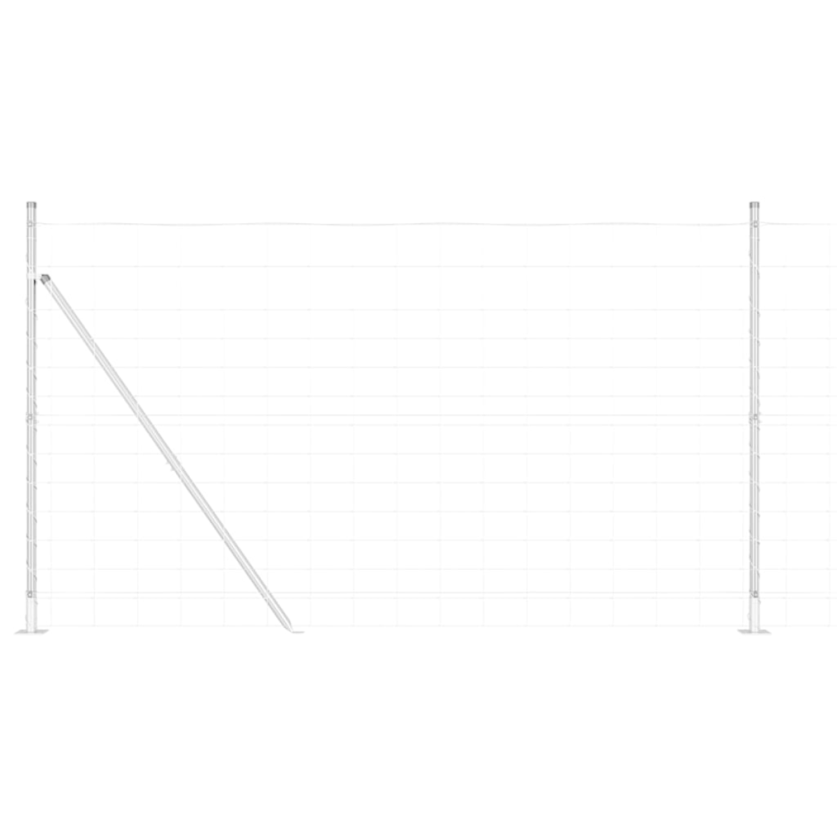 vidaXL Field Fence 1.4x25 m Galvanised Steel
