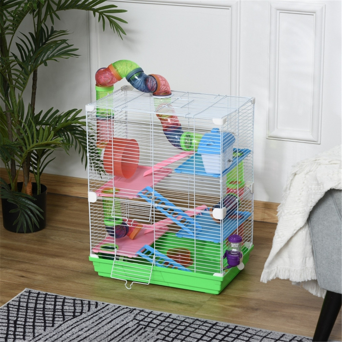 Hamster Cage 18" L x 11.75" W x 22.75" H (Without Tube and Water Bottle)