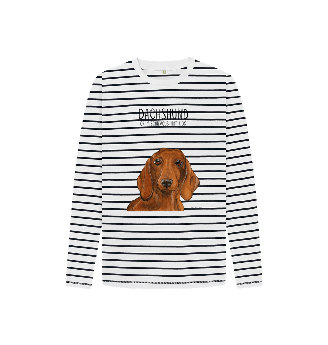 Adorable Dachshund Breton Stripe T-Shirt for Kids – Stylish and Ethical!