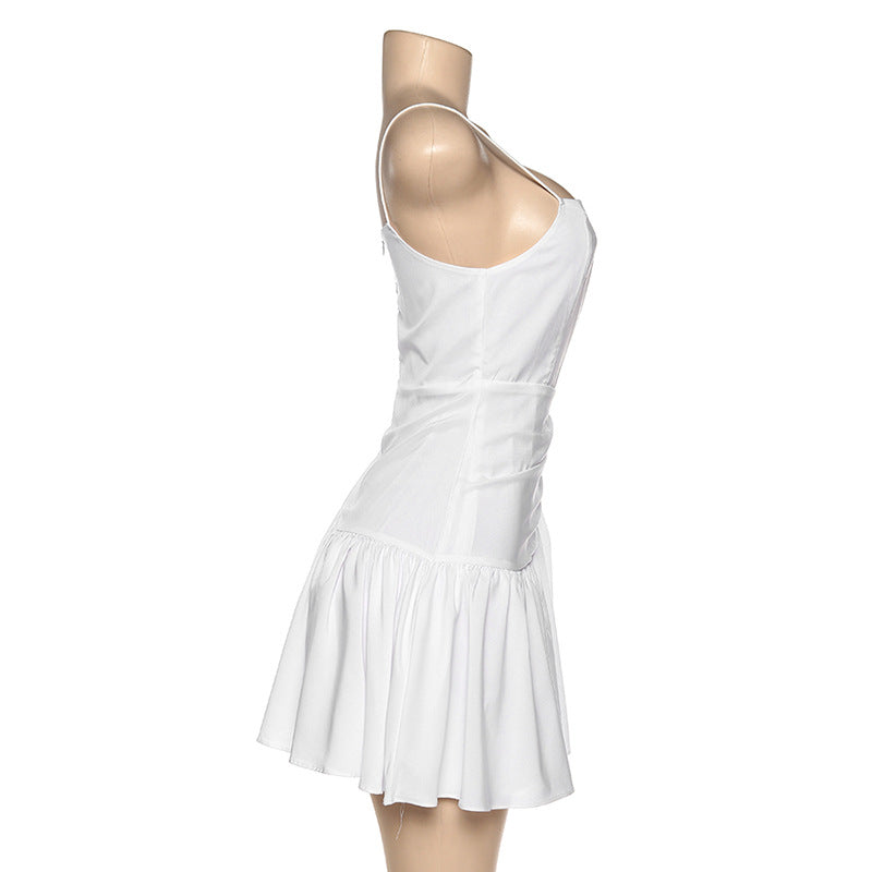 Backless temperament dress