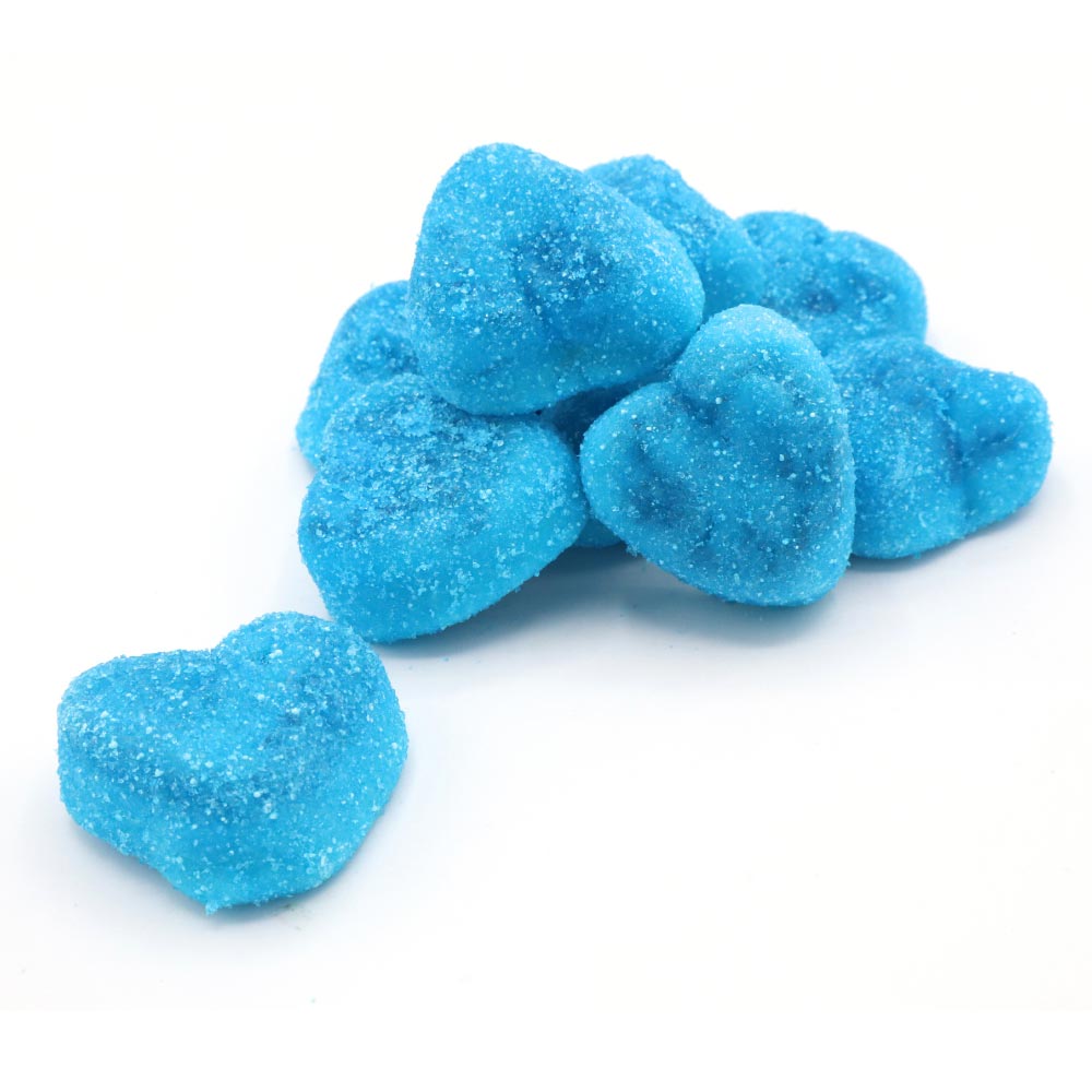 Sour Raspberry Filled Hearts