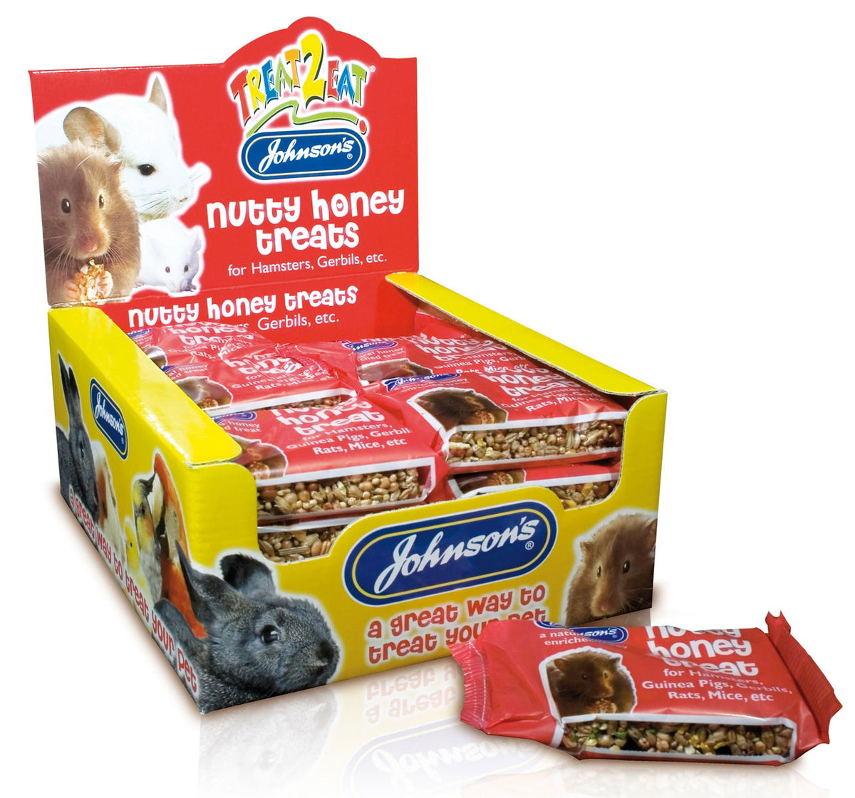 Jvp Hamster and Gerbil Nutty Honey Treats 50g - Case of 24