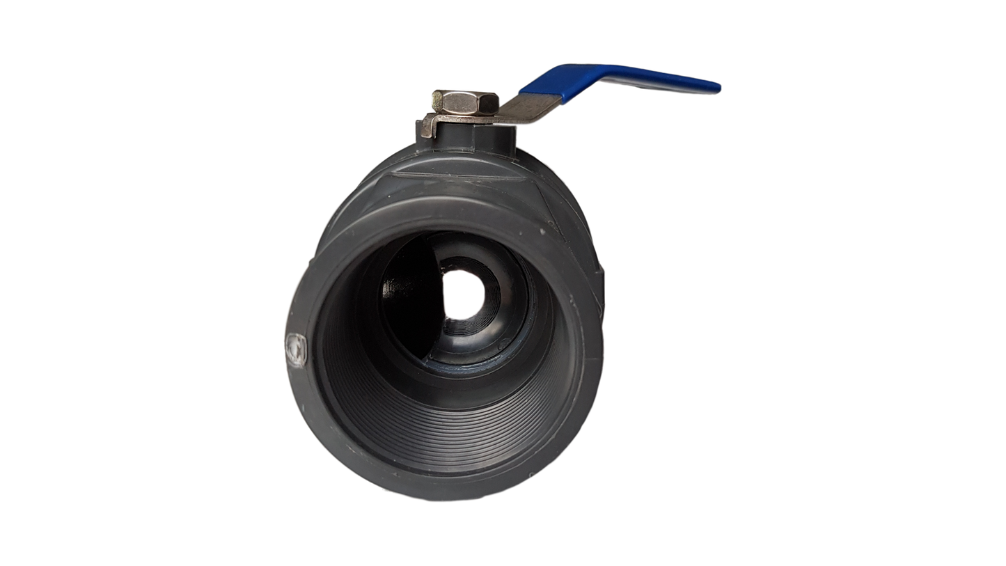 PP 3/4in BSPF Stopcock with Stainless Steel Ball Valve and Handle