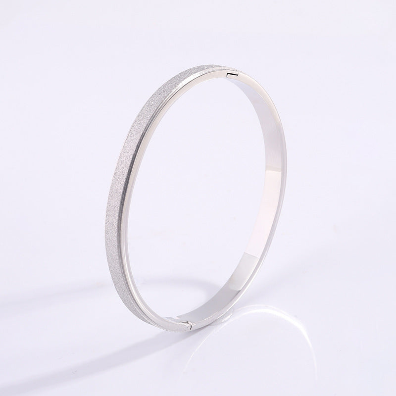Titanium Steel Bracelet Starry Frosted Jewelry