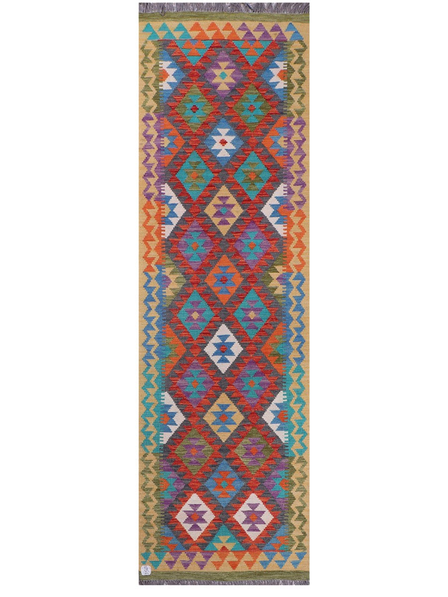 Maimana Afghanistan Kilim Runner - 283 x 83 cm